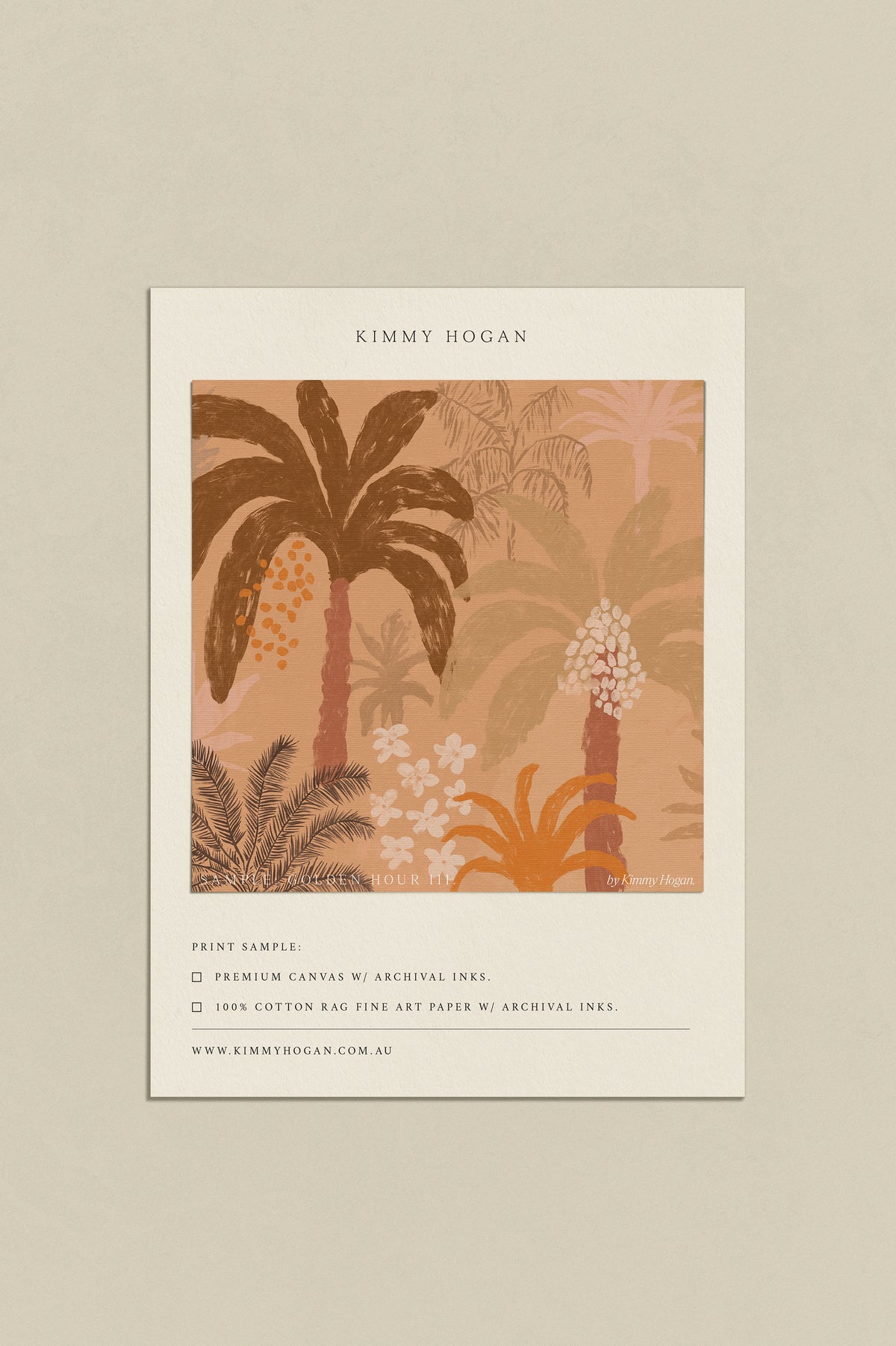 Artwork Sample: Golden Hour III