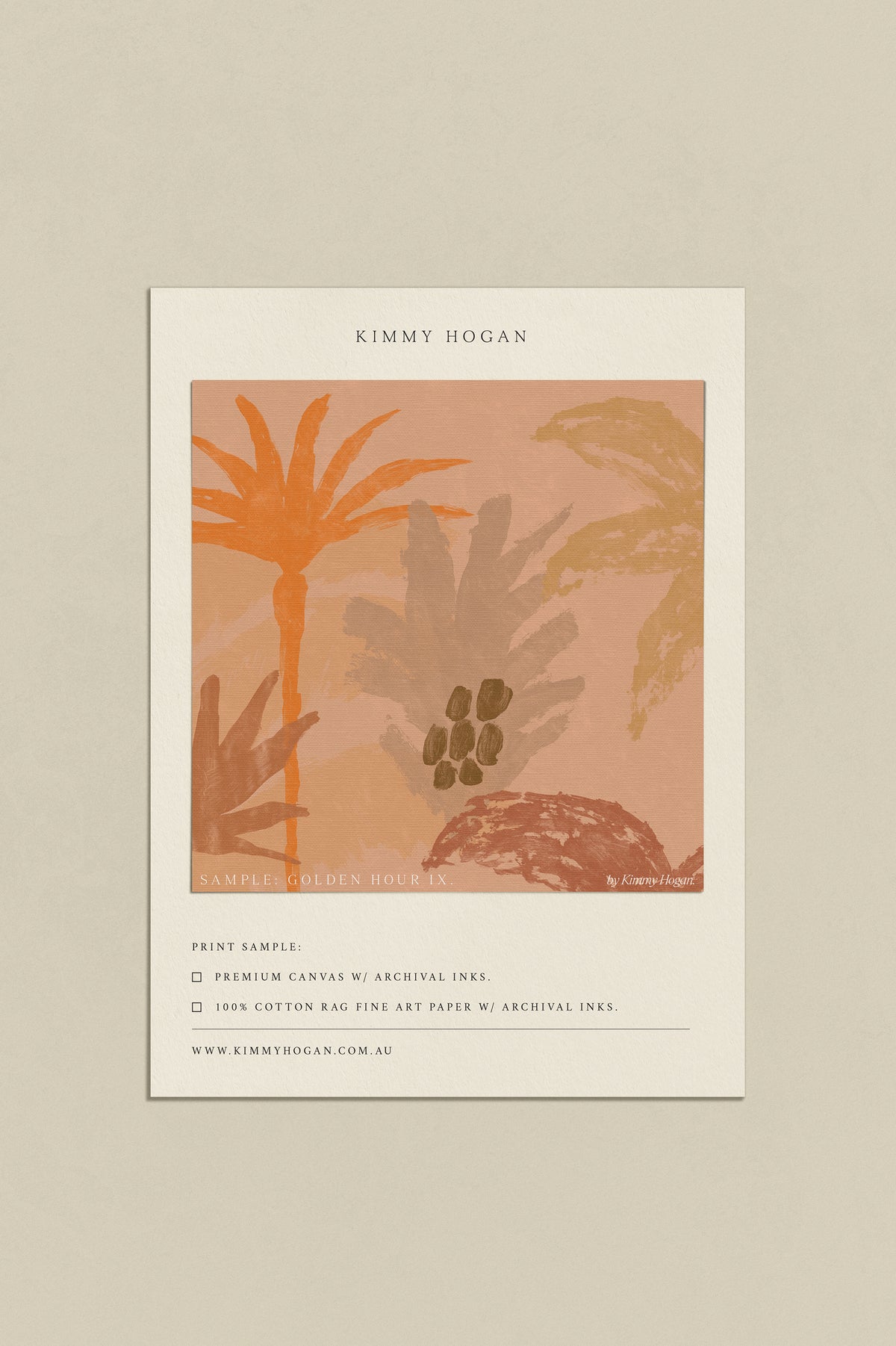 Artwork Sample: Golden Hour IX