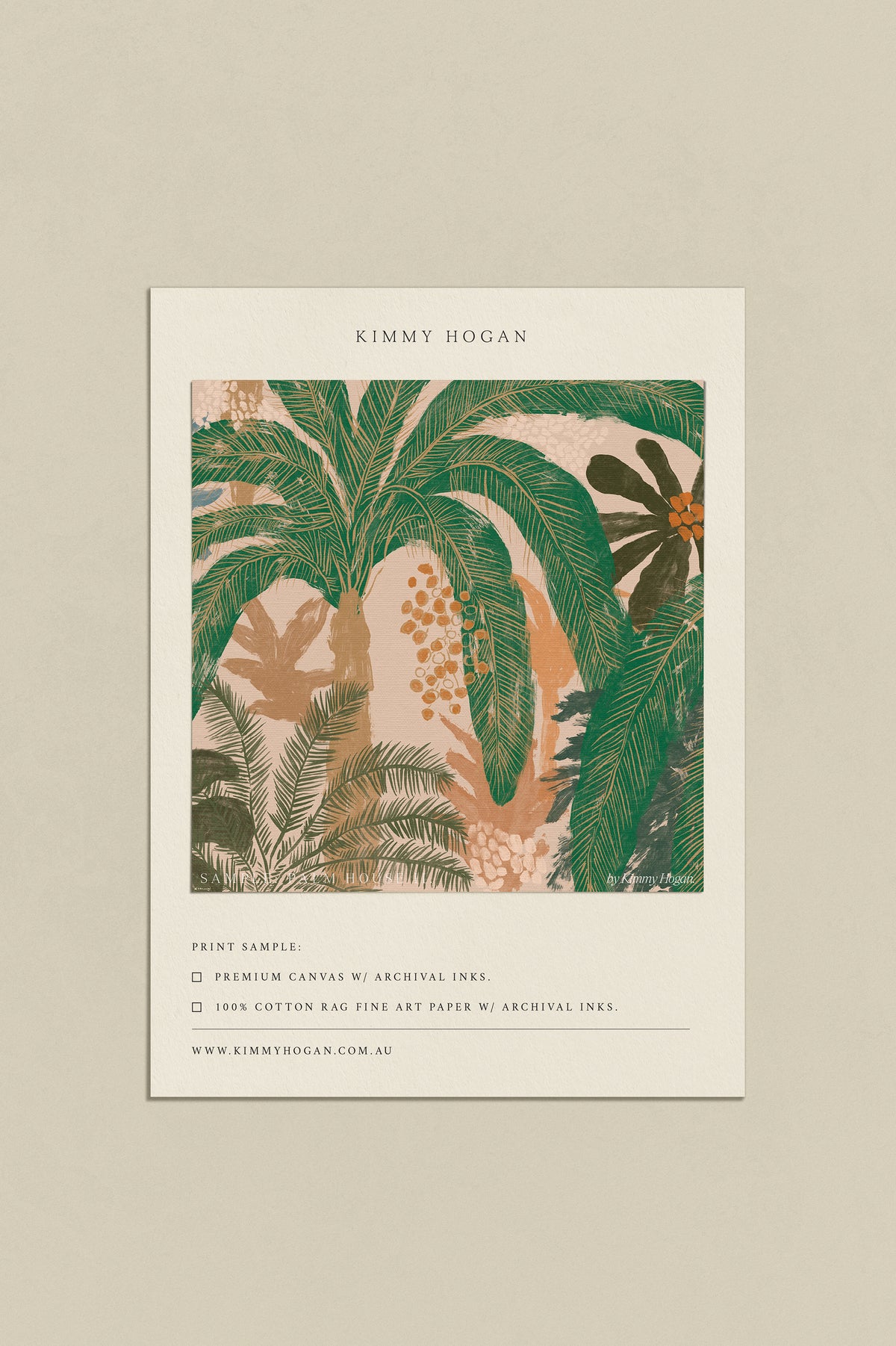 Artwork Sample: Palm House II