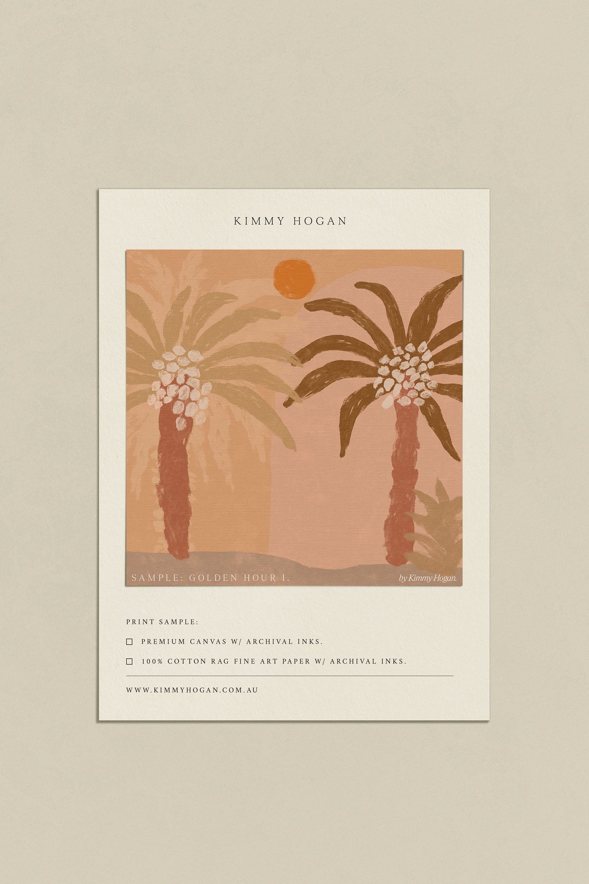 Artwork Sample: Golden Hour I