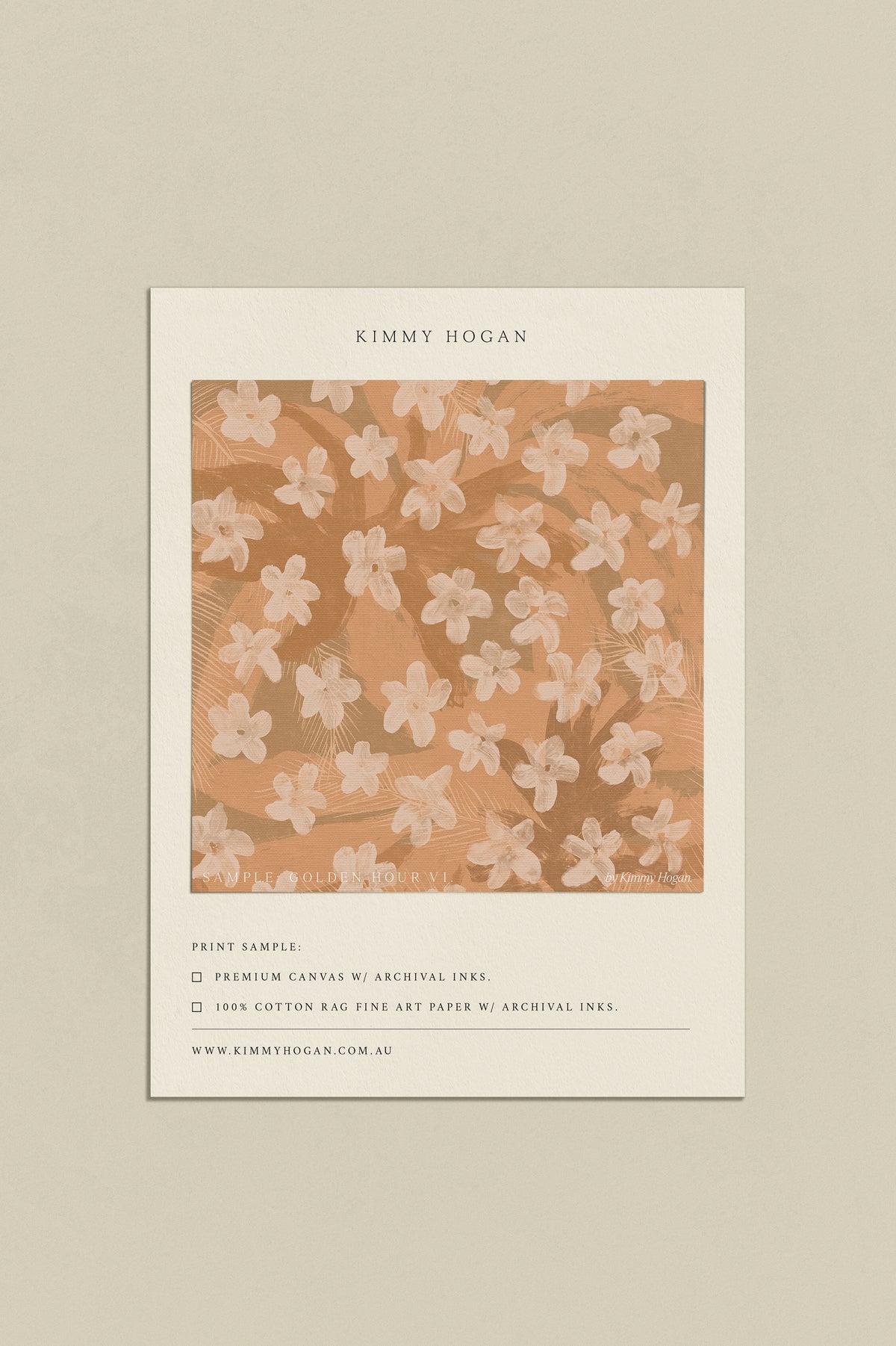 Artwork Sample: Golden Hour VI