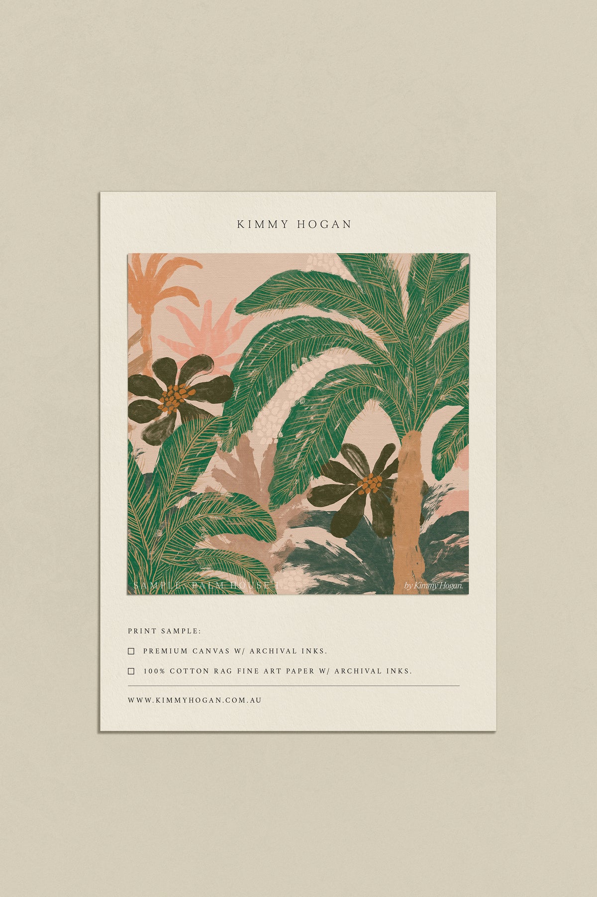 Artwork Sample: Palm House I