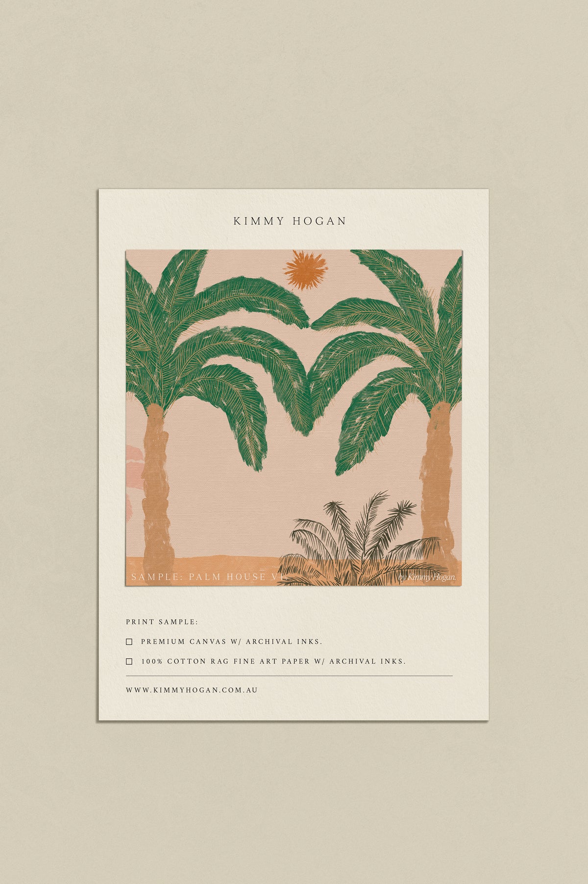 Artwork Sample: Palm House VI