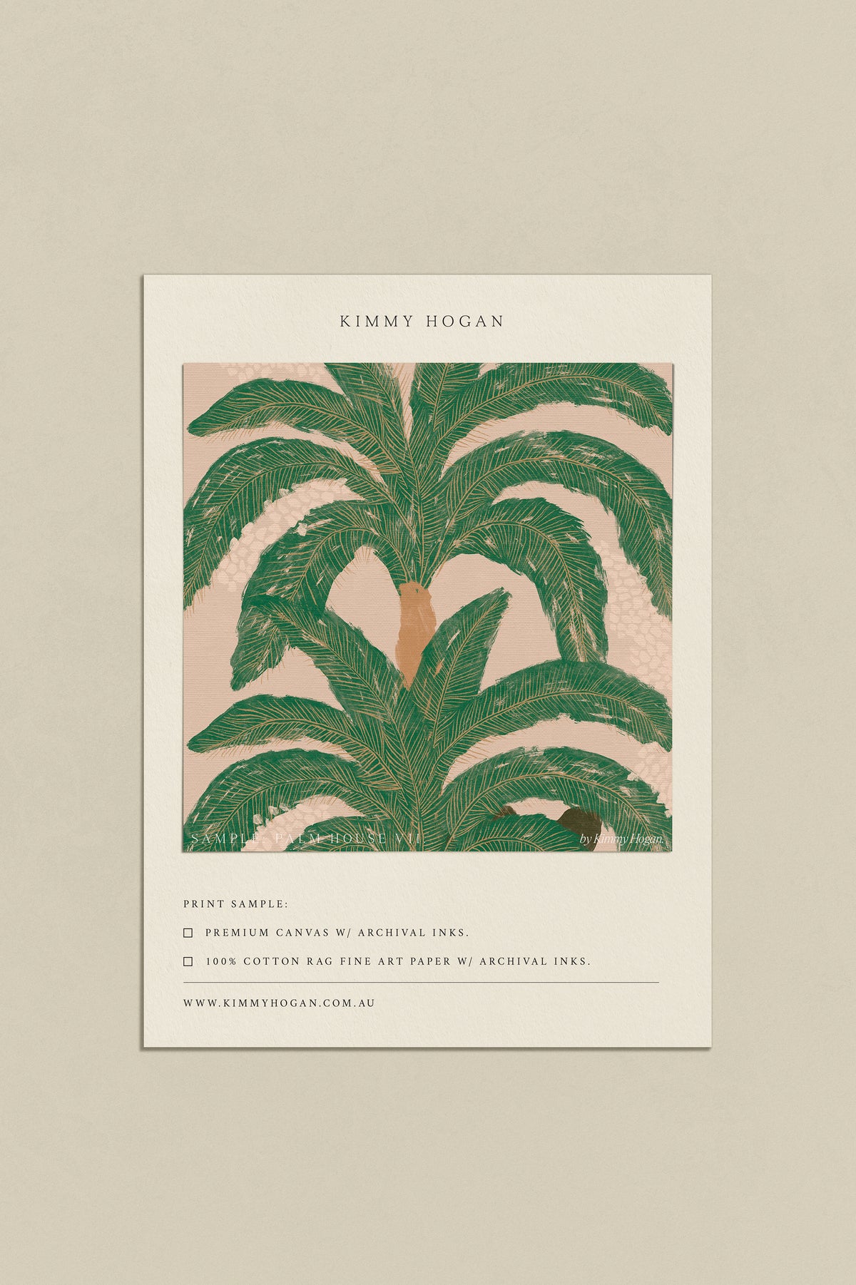 Artwork Sample: Palm House VII